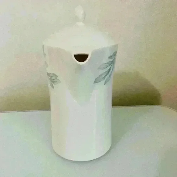 Lenox Decor Plantation Blossom Small 6 1/2” Coffee Pot Floral Pastel with Lid - Picture 2 of 12